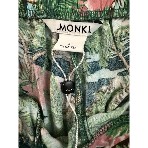 Monki Palm Tree's Hawaiian Wide Leg Women's Pants Viscose Size S - Picture 7 of 8